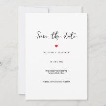Casamento Minimalista Personalizado Salve a Data