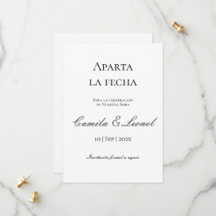 Reserve A Data Casamento Minimalista Salvar a Data