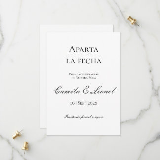 Reserve A Data Casamento Minimalista Salvar a Data