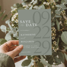 Casamento Minimalista Verde Sage Moderno