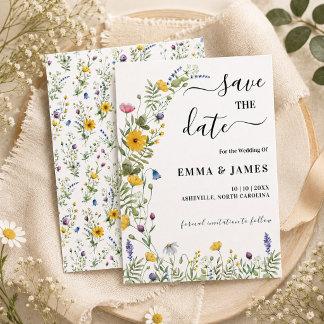 Reserve A Data Casamento Modern Minimalista Boho de Flores Silves