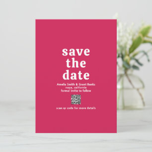Reserve A Data Casamento Moderno Amelia Magenta