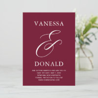 Casamento Moderno Burgundy Vanessa