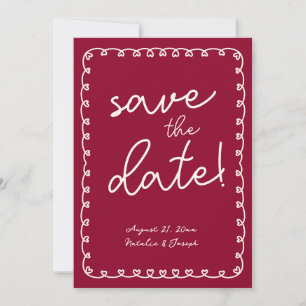 Reserve A Data Casamento Moderno com Retro Funky Retro-Funky Escr