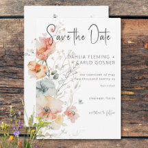 Casamento Moderno de Pastel Loose Wildflower