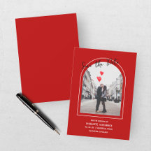 Casamento Moderno de São Valentão Vermelho e Branc