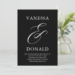 Reserve A Data Casamento Moderno de Vanessa Black