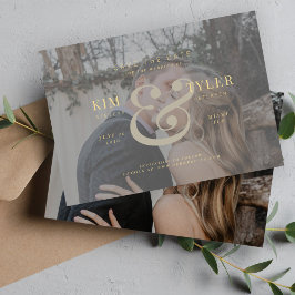 Reserve A Data Casamento moderno de vellum vellum, foto personali