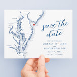 Reserve A Data Casamento Moderno do Mapa de Cabo Maio em Nova Jer<br><div class="desc">Convide seus entes queridos para marcar seus calendários para o seu casamento em Cape May, Nova Jersey com nossos marinhos azuis modernos do mapa de Jersey Shore Cartões salve a data. Perfeito para locais de casamento icônicos como o Congresso Hall, a Mansão do Sul, o Cabo May Winery & Vineyard,...</div>
