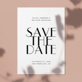 Reserve A Data Casamento Moderno e Elegante | Foto Minimalista &