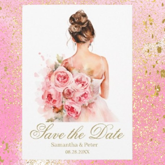 Reserve A Data Casamento Moderno e Elegante Salve a Data (Create lasting memories—customize yours to reflect your unique love.)