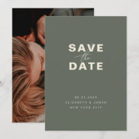 Casamento Moderno e Minimalista Dark Sage