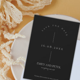 Reserve A Data Casamento Moderno e Moderno Minimalista Elegante