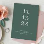 Reserve A Data Casamento moderno e simples de sábio verde minimal<br><div class="desc">Casamento moderno e simples minimalista Salve a data em tons de verde sábio. Entre em contato comigo se precisar de itens adicionais.</div>