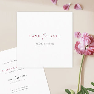 Reserve A Data Casamento Moderno Elegante Minimalista