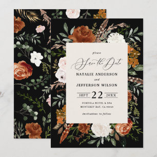 Reserve A Data Casamento moderno, elegante, rústico-botânico pret