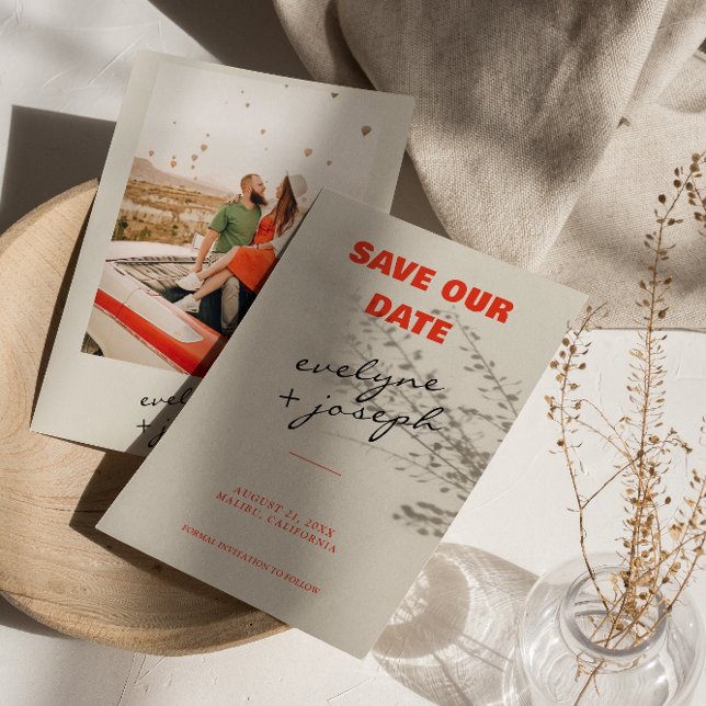 Reserve A Data Casamento Moderno Funky Negrito Colorido e Colorid (Criador carregado)