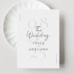 Reserve A Data Casamento Moderno Minimalista Simples<br><div class="desc">Elegante salve os convites para casamento de data que são simples e na moda com moderno roteiro manuscrito e design minimalista.</div>