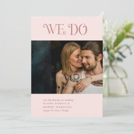 Reserve A Data Casamento Moderno Rosa Blaire Blush
