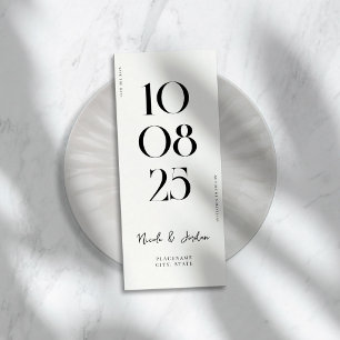 Reserve A Data Casamento Moderno Simples Chic