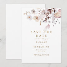 Casamento Moderno Simples de Outono com Flores Sec