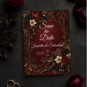 Reserve A Data Casamento Moody Gothic Dark Academia