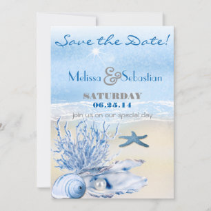 Reserve A Data Casamento muito azul da praia de Dream ShoreSalve
