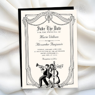 Reserve A Data Casamento musical vintage