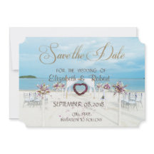 Casamento na Praia,Arbusto Floral Salve A Data