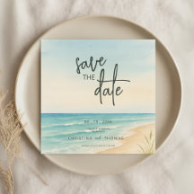 Casamento na Praia com Fuga - Save the Date