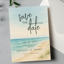 Casamento na Praia com Fuga - Save the Date