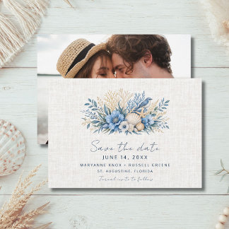 Reserve A Data Casamento na Praia Costeira Azul Foto Save the Dat