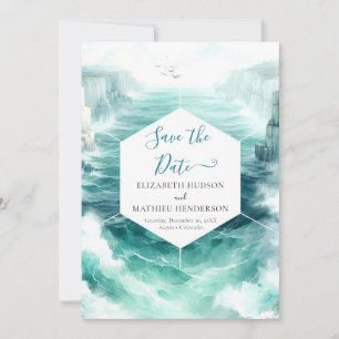 Reserve A Data Casamento Náutico Digital Boho