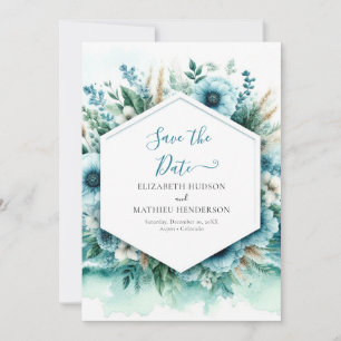 Reserve A Data Casamento Náutico Elegante De Aquarela
