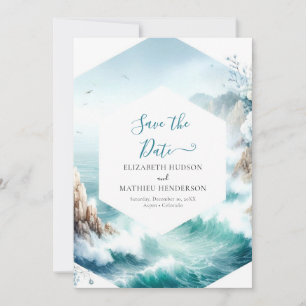 Reserve A Data Casamento Náutico Imprimível Personalizado