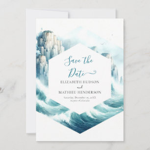 Reserve A Data Casamento Náutico Moderno Personalizado