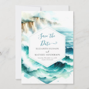 Reserve A Data Casamento Náutico Whimsical Azul