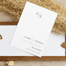 Casamento Negro E Branco Minimalista Elegante