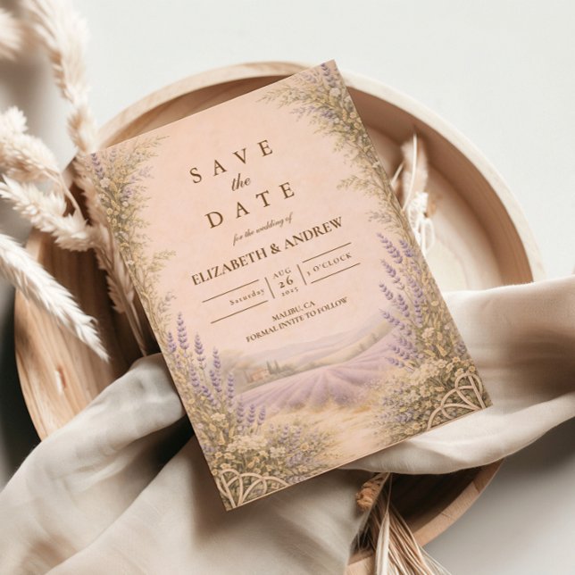 Reserve A Data Casamento no Campo de Lavanda no Interior (Criador carregado)