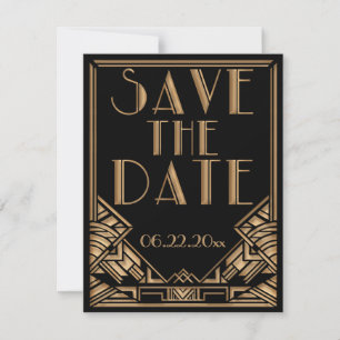 Reserve A Data Casamento no Estilo Art Déco Gatsby Save the Date