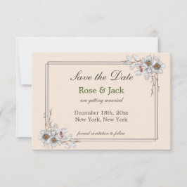 Reserve A Data Casamento no inverno estético simples