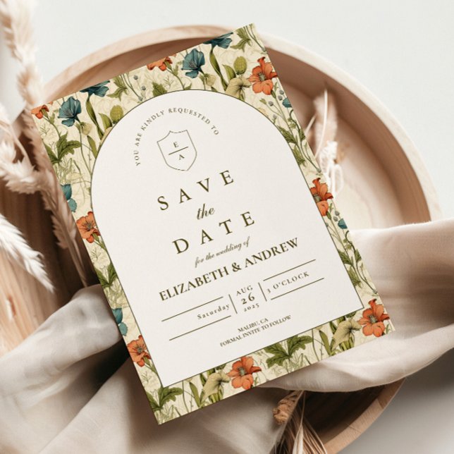 Reserve A Data Casamento no Jardim com Arco Botânico Suave (Criador carregado)