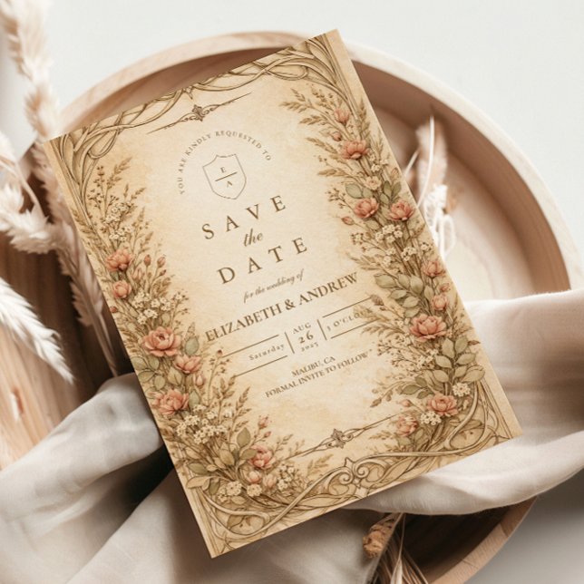 Reserve A Data Casamento no Jardim de Flores Silvestres Botânicas (Criador carregado)
