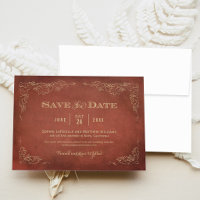 Casamento no Vinhedo Rust Red Gold Grapevine