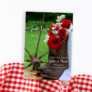 Reserve A Data Casamento Ocidental do Rosa Rustic Boots Boots Wes