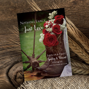 Reserve A Data Casamento Ocidental dos Rosas Russos Cowboy Boots