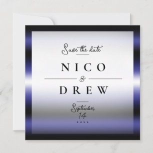 Reserve A Data Casamento Orgulho de Couro Elegante