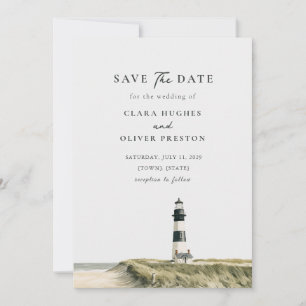 Reserve A Data Casamento Outer Banks com Aveia do Mar e Farol Lis