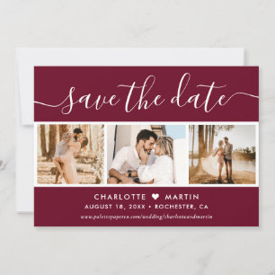 Reserve A Data Casamento outono Burgundy 4 Foto