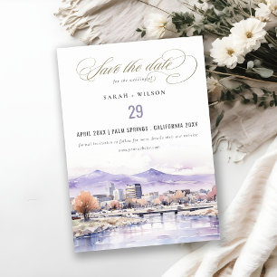 Reserve A Data Casamento Paisagem Aquarela em Boise, Idaho